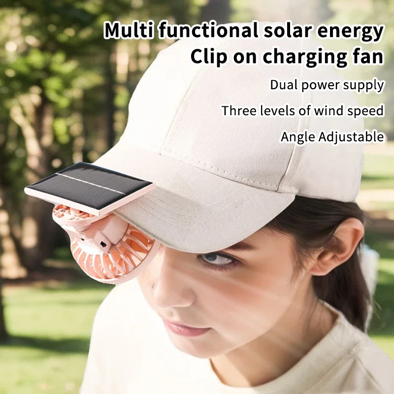 Renewable Energy Fan - Solar Powered Clip On Fan USB