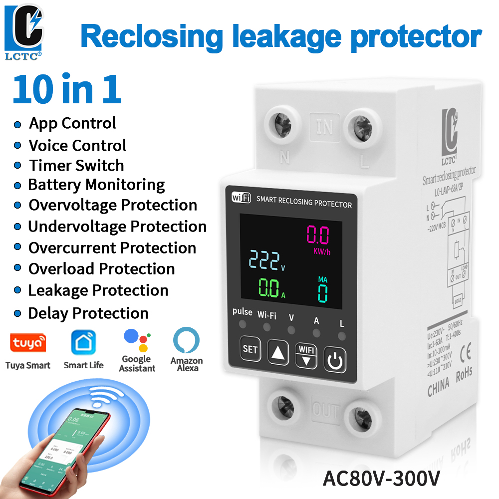 Energy Meter Bidirectional - Tuya WiFi Digital Display Intelligent Current