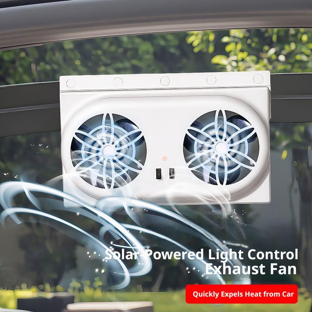 Dual Fan Solar Car Cooler Vent - огляд і ціна Renewable Energy Fan