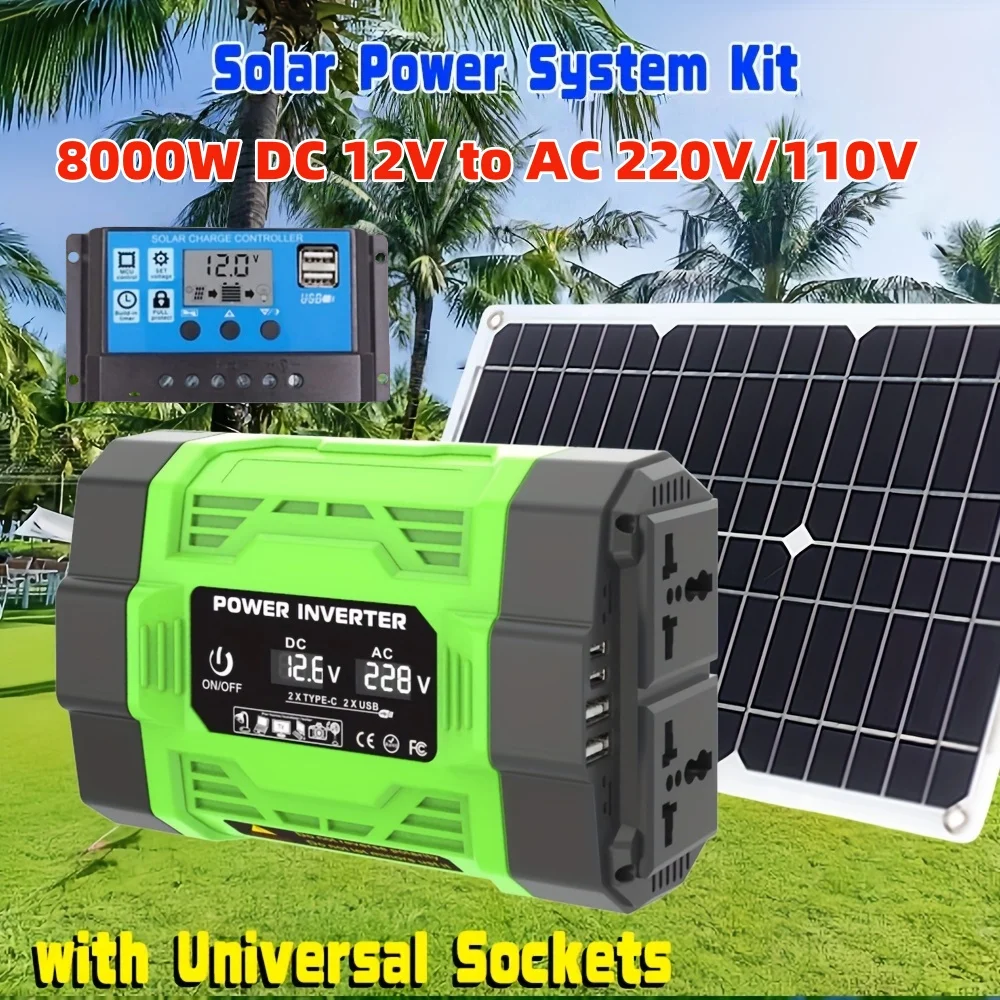 8000W Solar System Kit 12V to  - огляд і ціна Renewable Energy Kit