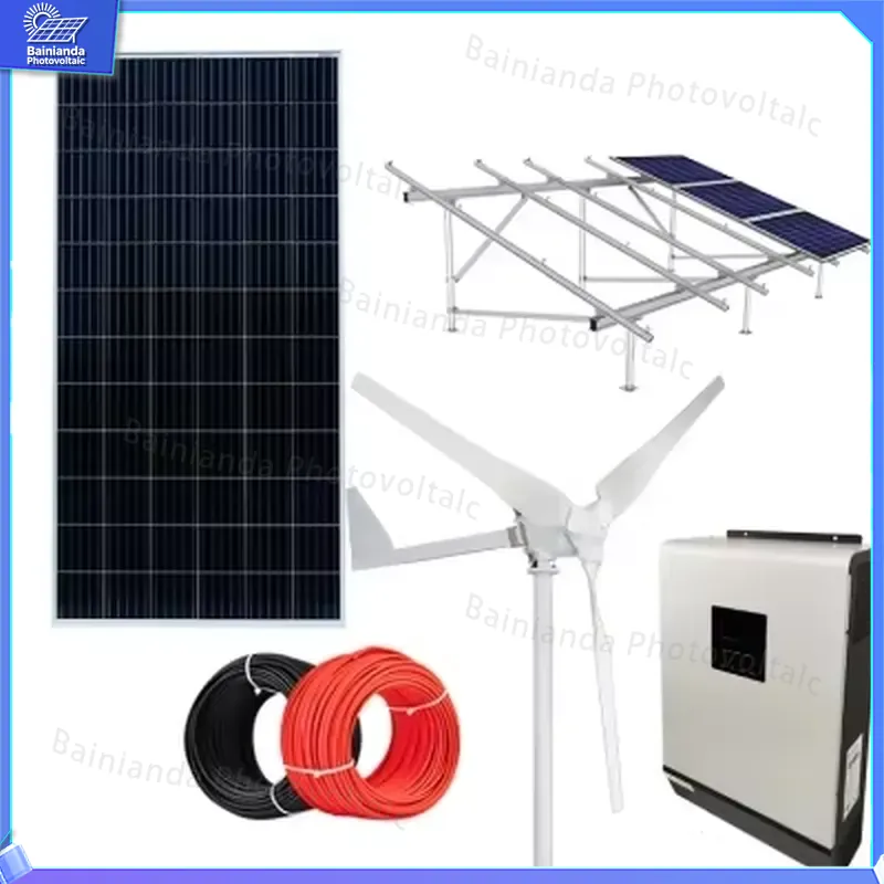 3KW 5KW 10KW Hybrid Wind Solar - огляд і ціна Renewable Energy Kit