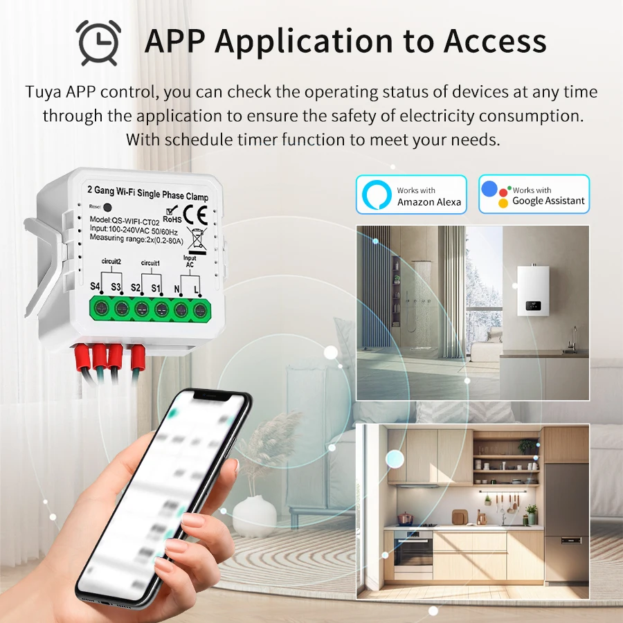 Tuya Smart WiFi Solar Power En - огляд і ціна Energy Meter Bidirectional