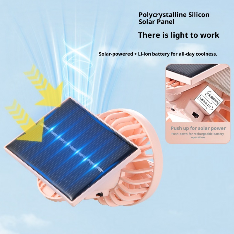 Solar Powered Clip On Fan USB  - огляд і ціна Renewable Energy Fan