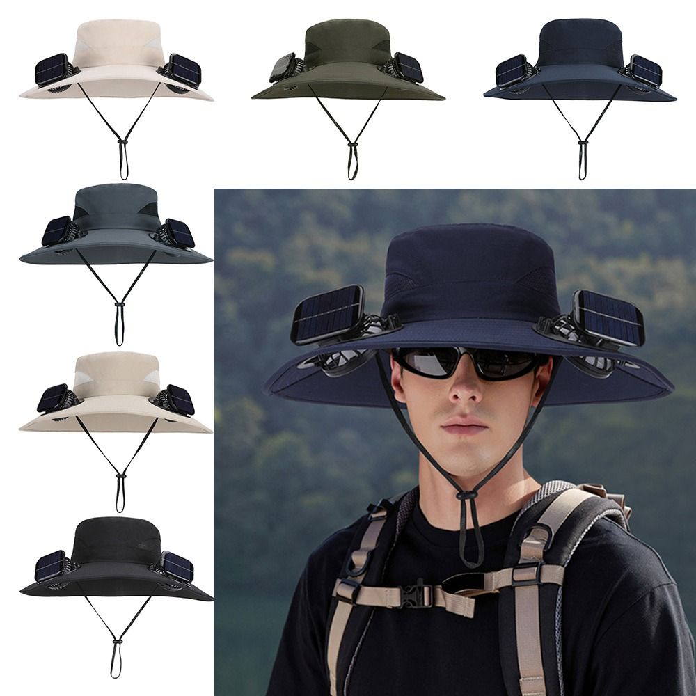 Creative Anti UV Solar Fan Hat - огляд і ціна Renewable Energy Fan
