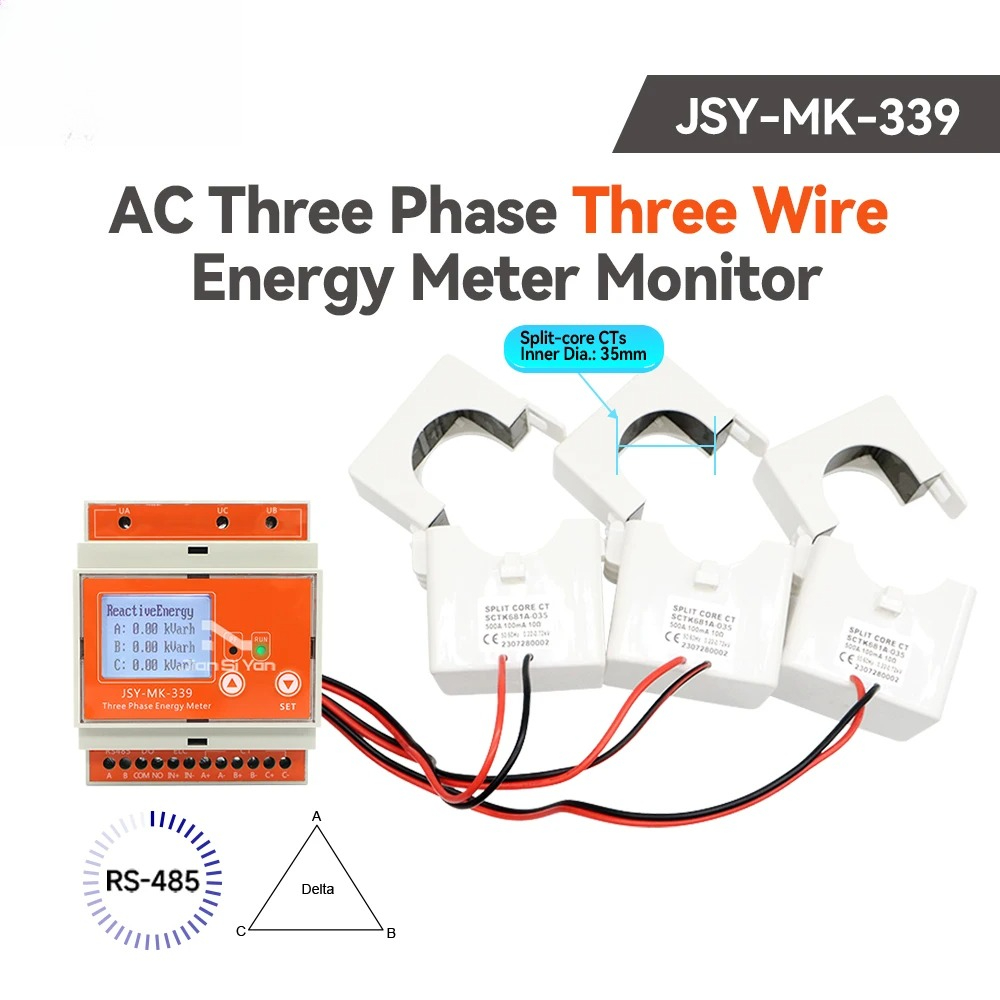 KWh Meter Monitor Modbus-RTU C - огляд і ціна Energy Meter Bidirectional