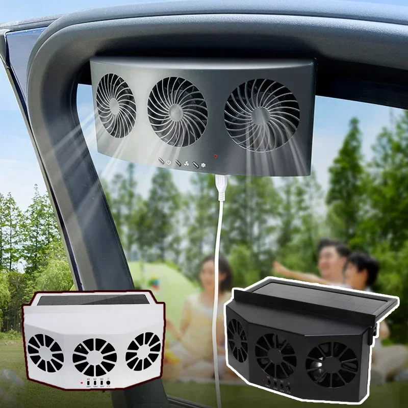 USB Solar Rechargeable Car Exh - огляд і ціна Renewable Energy Fan