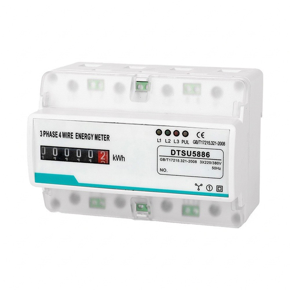 3-Phase 4-Wire 100A Rail-Mount - огляд і ціна Energy Meter Bidirectional