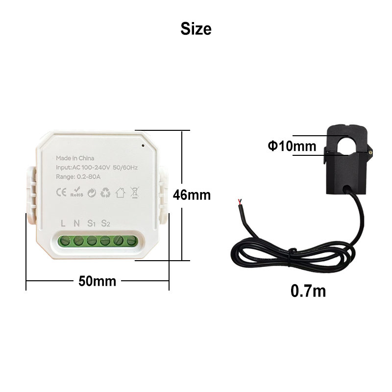 WIFI Smart Energy Meter AC100- - огляд і ціна Energy Meter Bidirectional