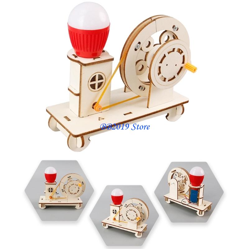 Q0KB Creative Wooden Hand Cran - огляд і ціна Renewable Energy For Kids